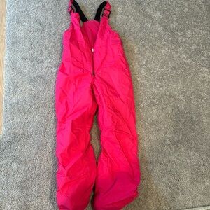 Pink girls Columbia ski bib/pants